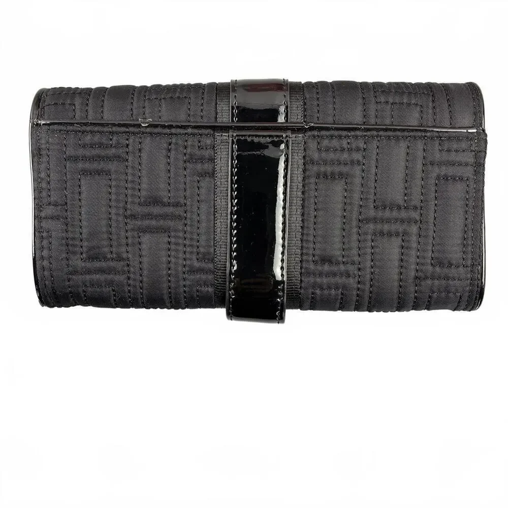 Vera Bradley Black Quilted Women's Wallet with Patent Leather Strap - Picture 2 of 8